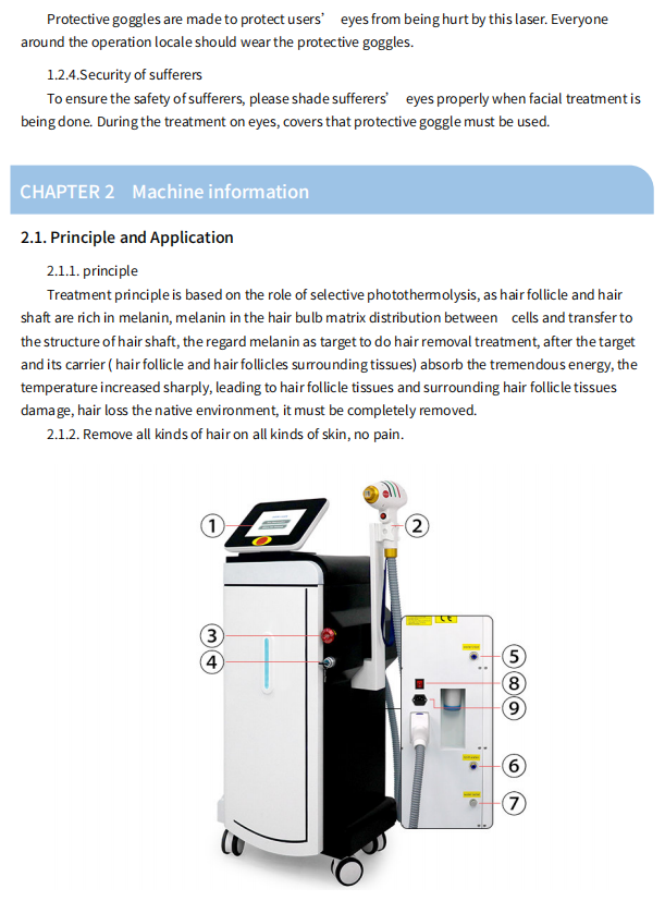 808 diode laser machine HL-808G(image 3) 808 diode laser machine HL-808G(image 3)