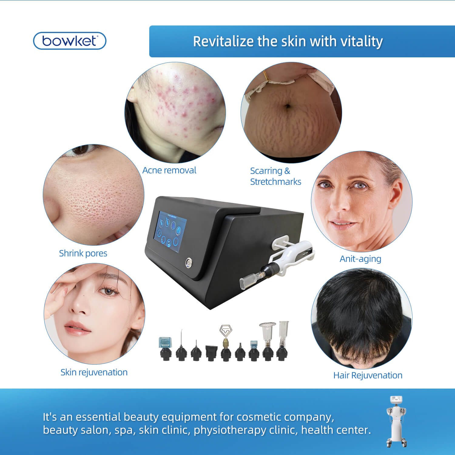 Bowket acne treatment spot remove cold plasma machine beauty device(image 4)