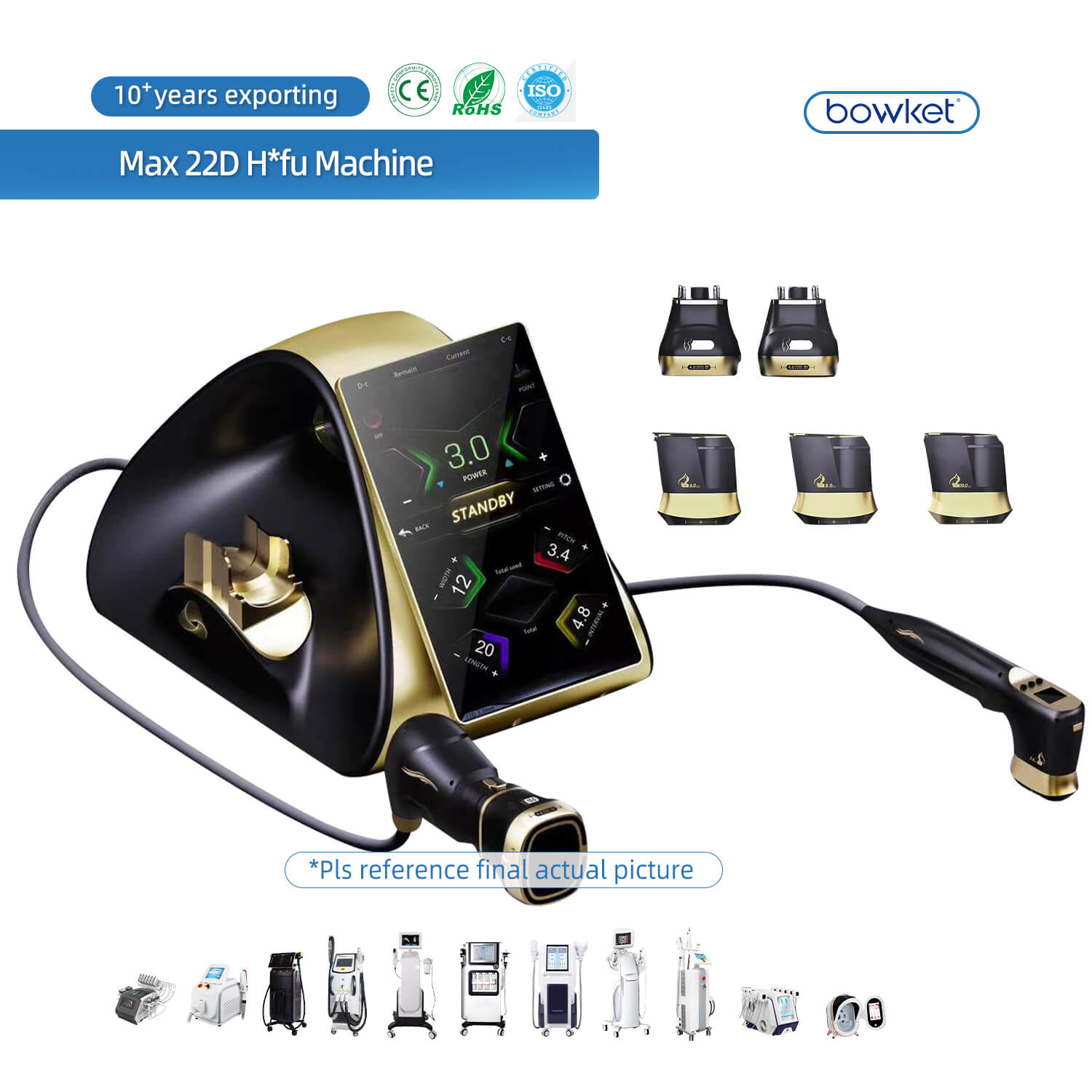 Bowket skin tightening face lifting body slimming  home use beauty equipment body(image 12)