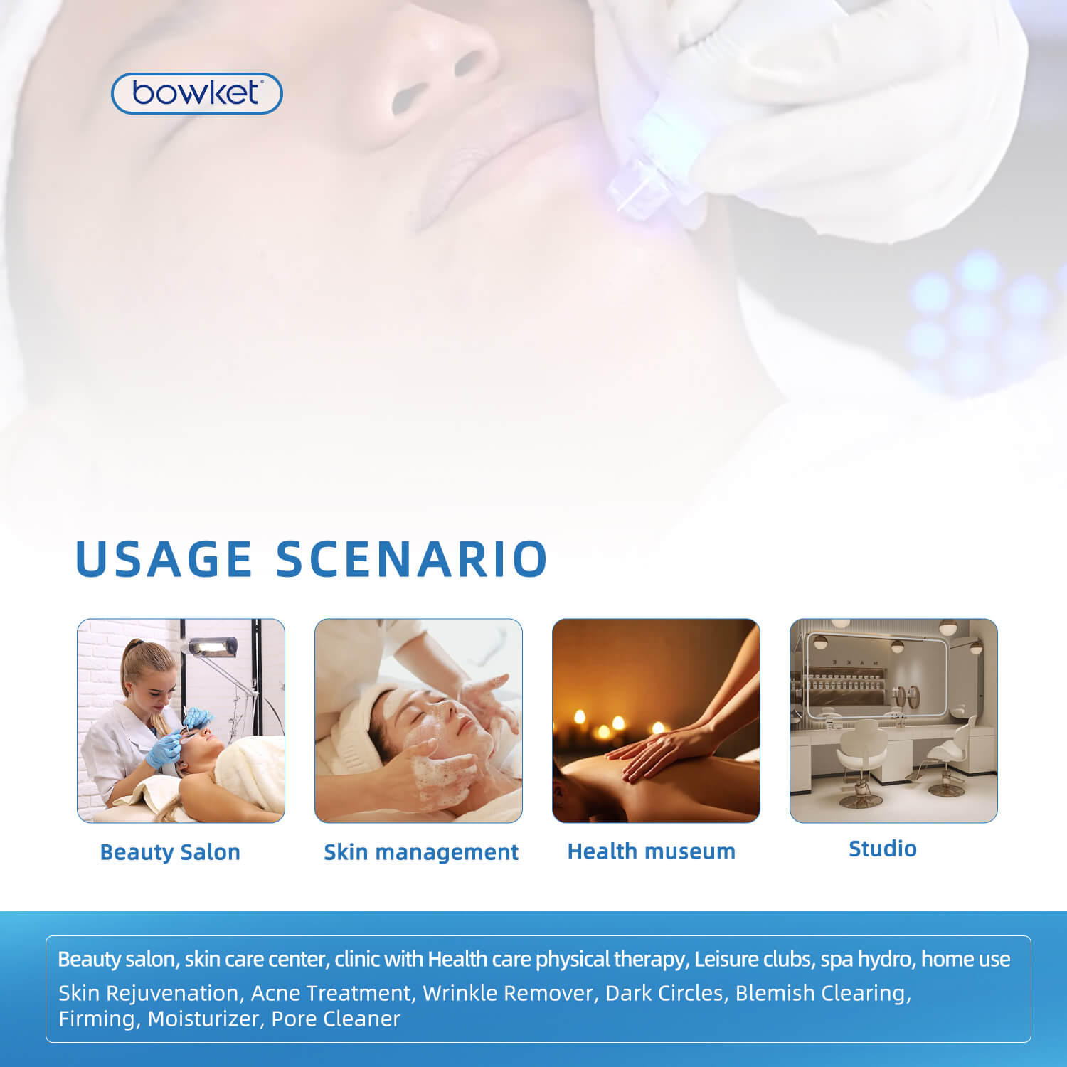 Bowket 8in1 hydro face cleaing hydra-dermabrasion-machine(image 6)