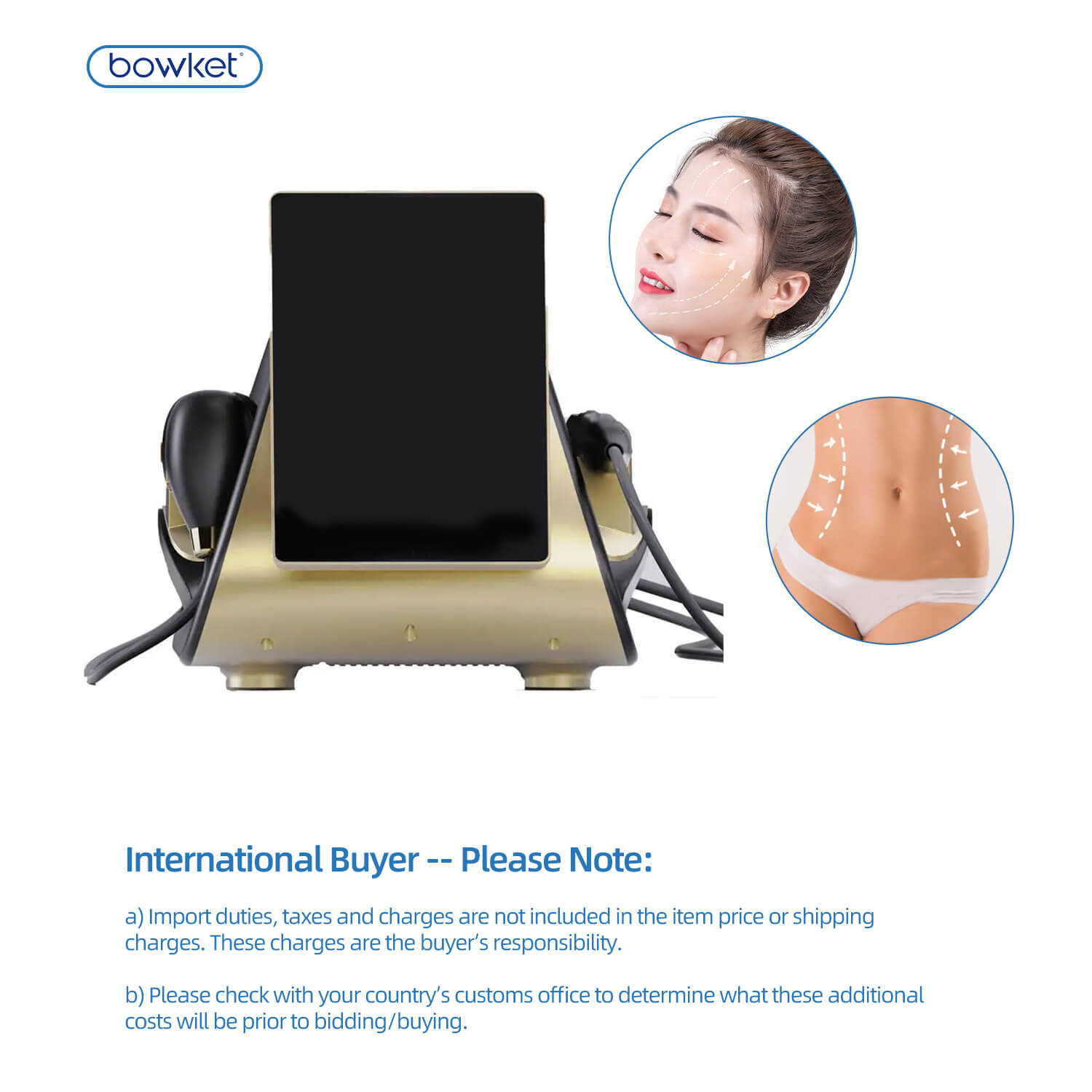 Bowket skin tightening face lifting body slimming  home use beauty equipment body(image 8)