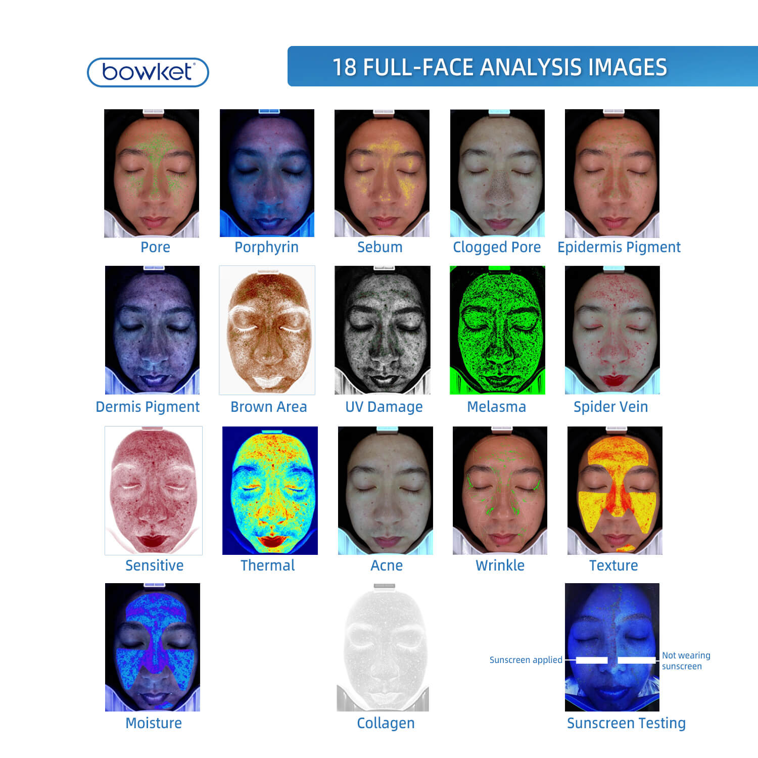 Bowket 2in1 15.6 skin and hair analysis machine(image 5)