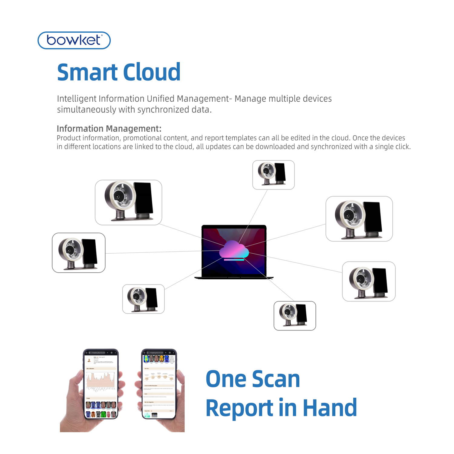 Bowket 2in1 15.6 skin and hair analysis machine(image 10)